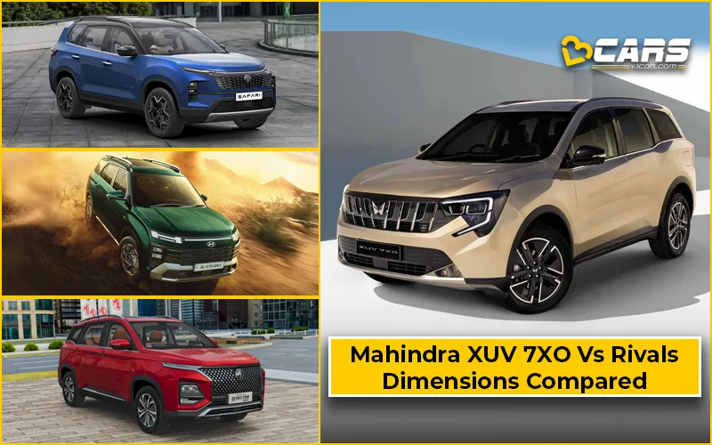 2026 Mahindra XUV 7XO Dimensions Compared With Rivals