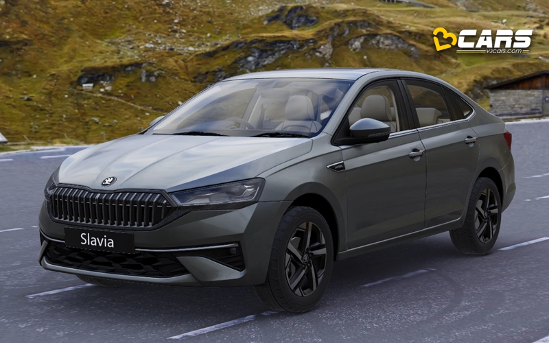 2026 Skoda Slavia Facelift Dark Grey Colour