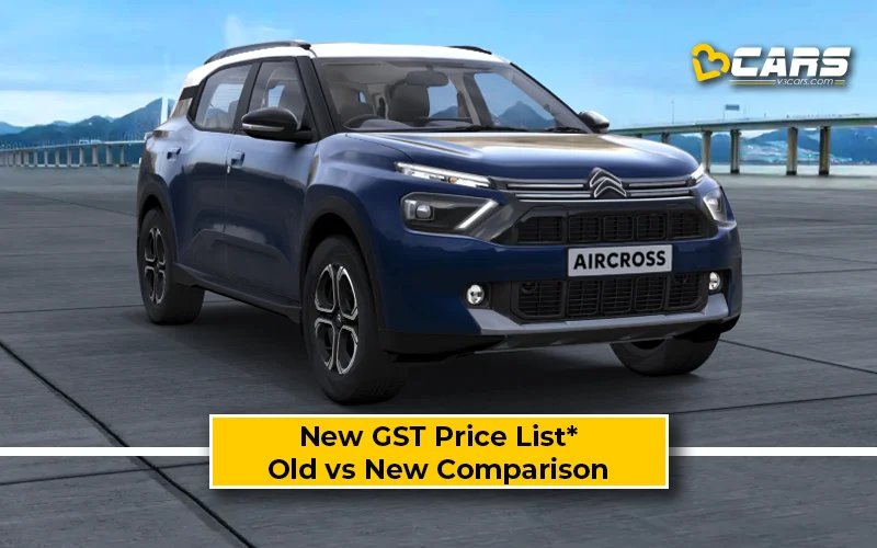Citroen Aircross — New GST Rate List