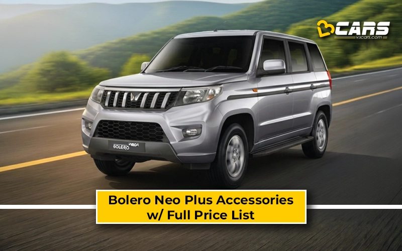2026 Mahindra Bolero Neo Plus Accessories Price List