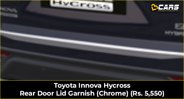 Innova hycross rear door lid garnish