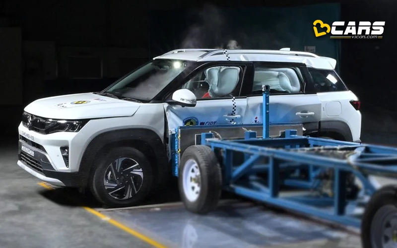 2026 Maruti Brezza Bharat NCAP Safety Rating Side Impact Test