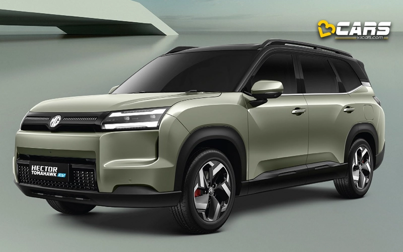 MG Hector Tomahawk EV Front Quarter Exterior Design