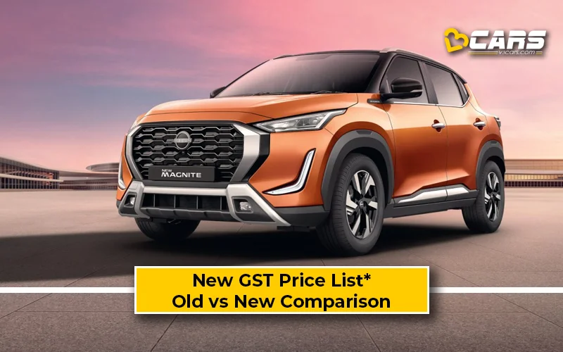 Nissan Magnite — New GST Rate List (Tentative; Sep 22)
