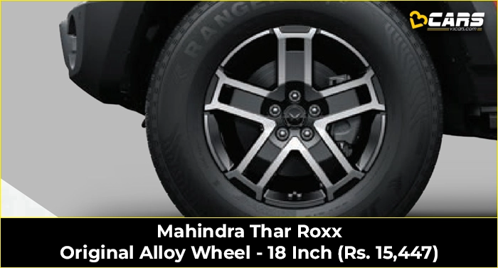Mahindra Thar Roxx Original Alloy Wheel - 18 Inch