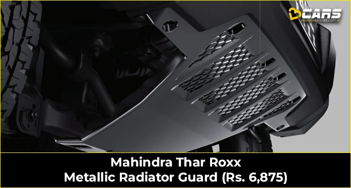 Mahindra Thar Roxx Metallic Radiator Guard