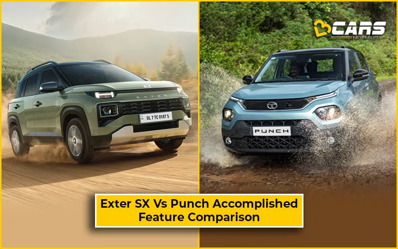 Hyundai Exter SX Vs Tata Punch Accomplished