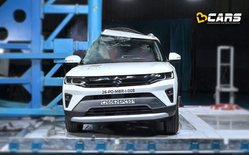 2026 Maruti Brezza Side Pole Impact Test