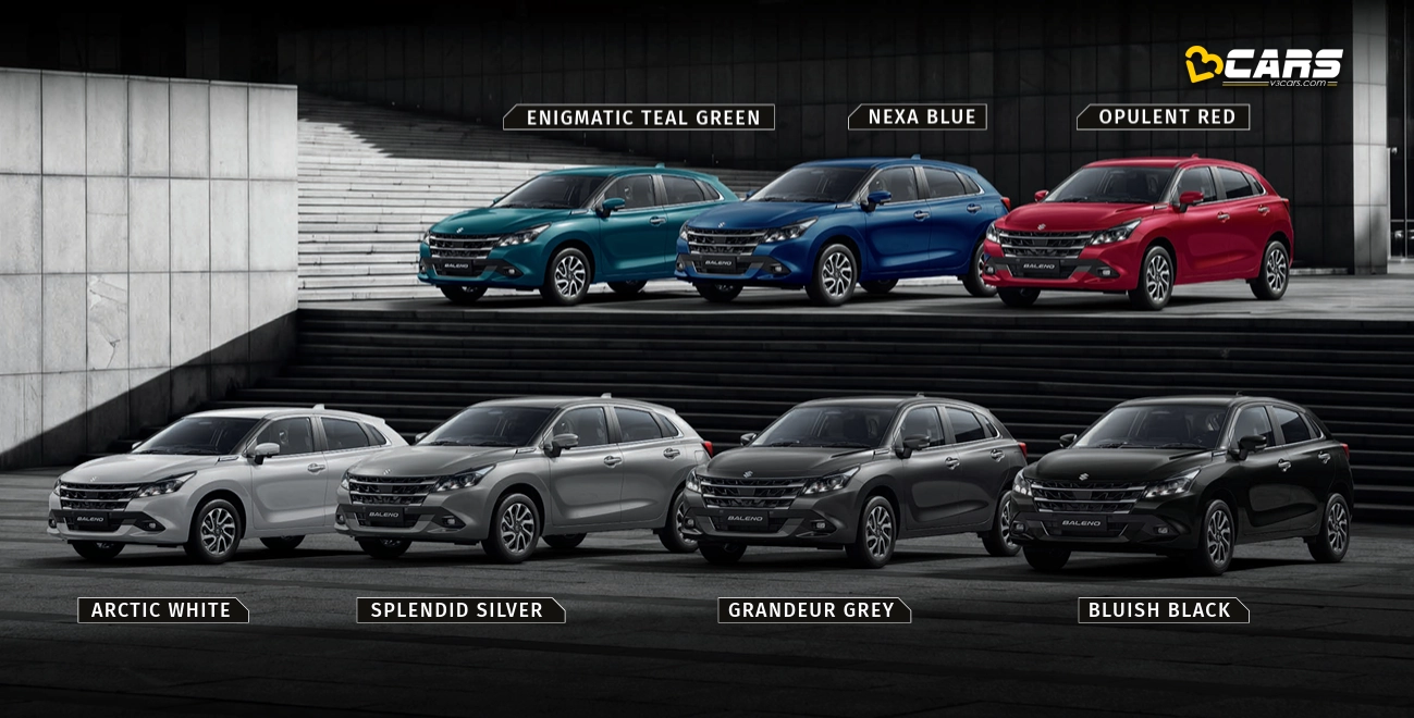  2026 Maruti Baleno Facelift Colour Options