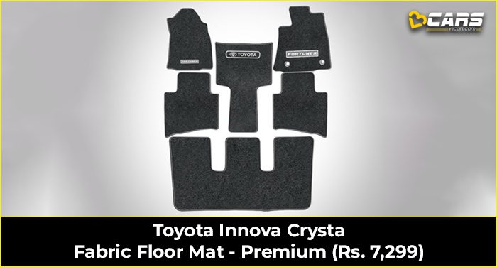 Toyota Innova Crysta Fabric Floor Mat - Premium (Rs. 7,299)