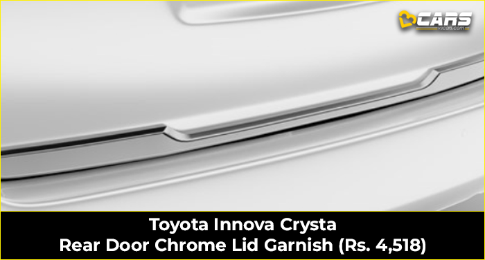 Toyota Innova Crysta Rear Door Chrome Lid Garnish (Rs. 4,518)
