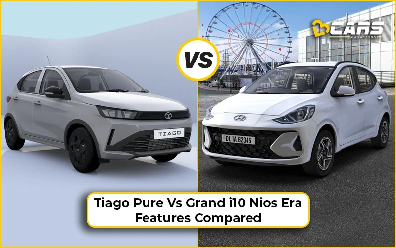 2026 Tata Tiago Pure Vs Grand i10 Nios Era: Features Compared
