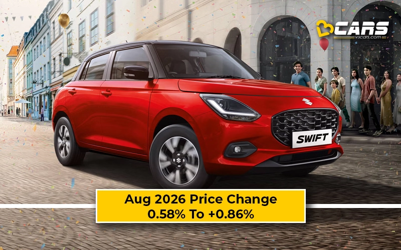 Maruti Suzuki Swift 2026 Aug Price Change — Hiked Up To 5k
