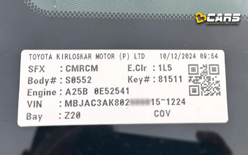 640720toyota vin number decode