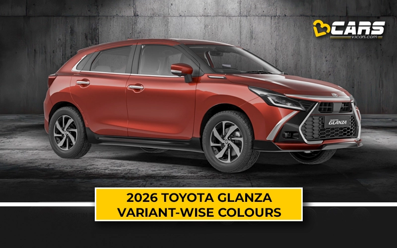 2026 Toyota Glanza Facelift Variant-Wise Colours (All Powertrains)
