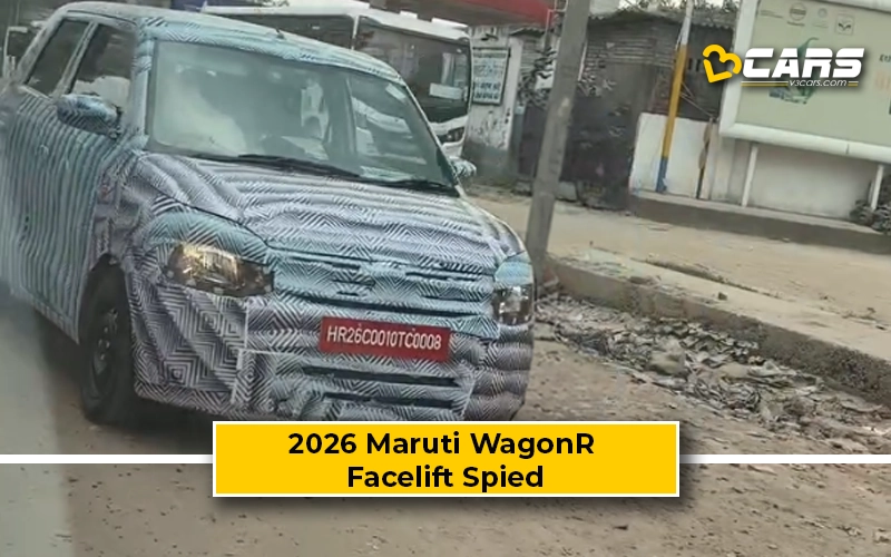 2026 Maruti WagonR Facelift Spied; New 1.2L 3-Cyl Engine Likely
