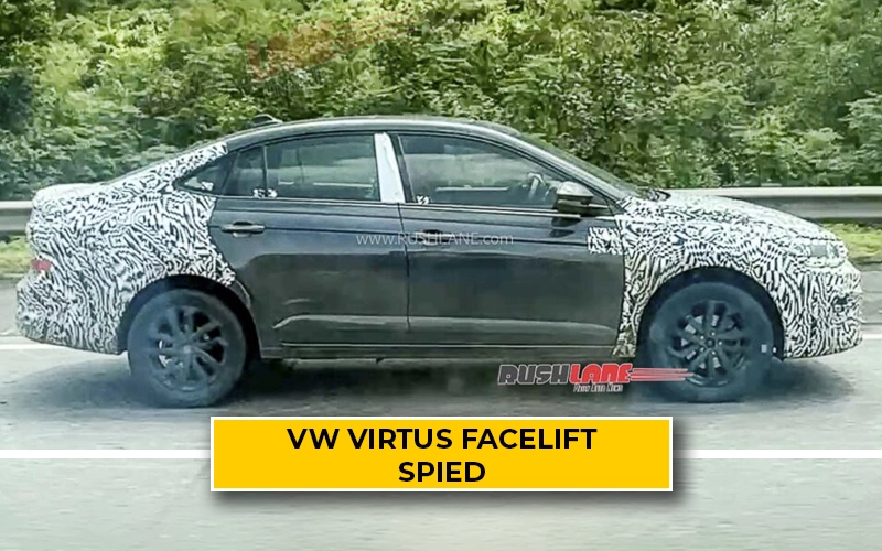 2026 Volkswagen Virtus Facelift Spied; Latest Details Revealed