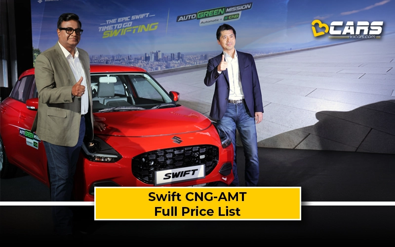 Maruti Swift CNG-automatic All Variants Price List Revealed
