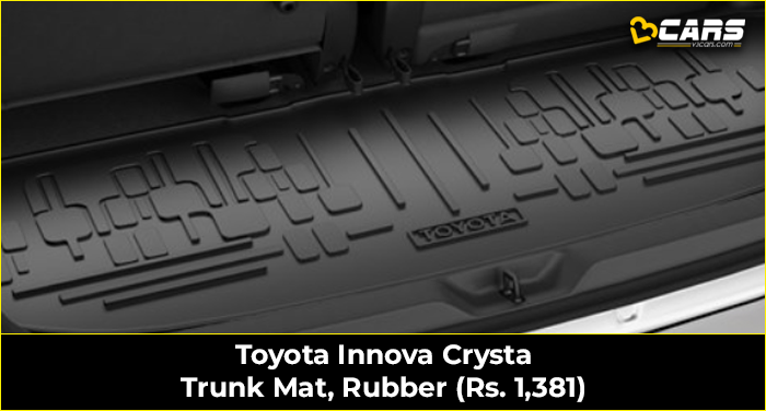 Toyota Innova Crysta Trunk Mat, Rubber (Rs. 1,381)