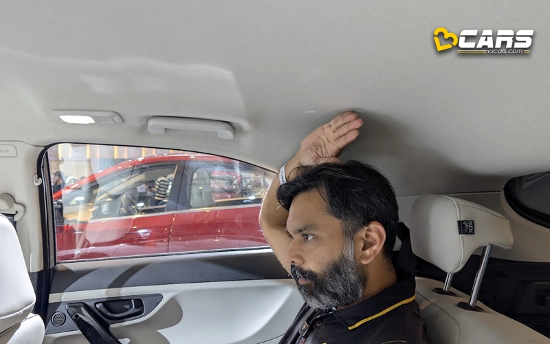 Tata Curvv Series X Rear Headroom