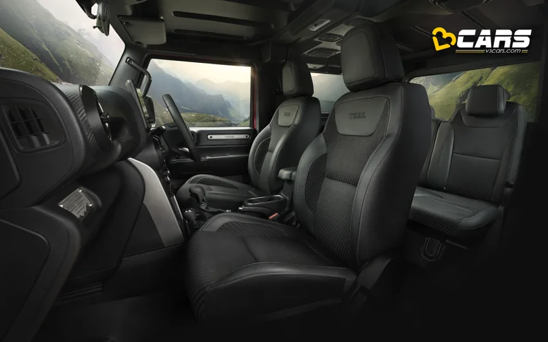 2025 Mahindra Thar Facelift Cabin Space