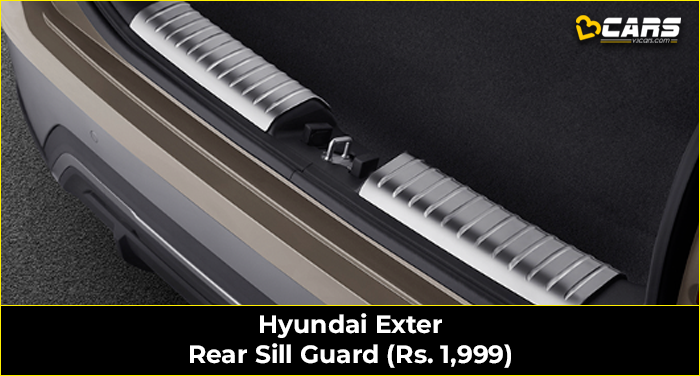 Hyundai Exter Rear Sill Guard (Rs. 1,999)
