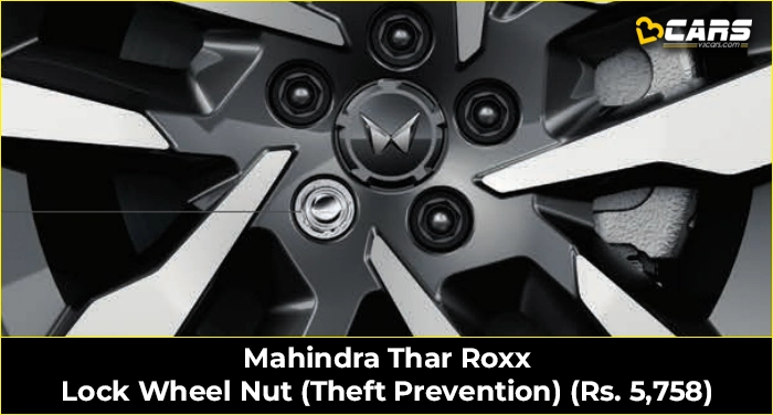 Mahindra Thar Roxx Lock Wheel Nut (Theft Prevention)