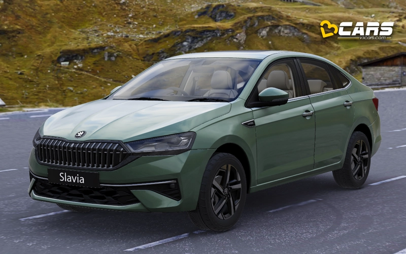 2026 Skoda Slavia Facelift Green Colour