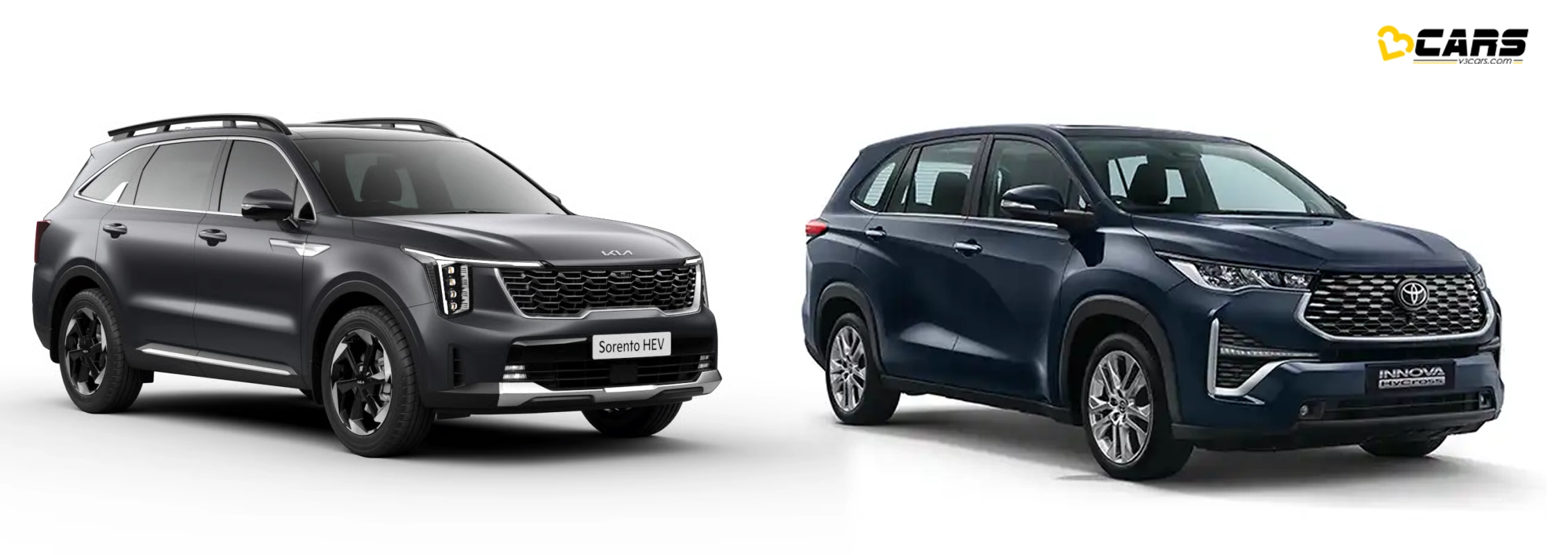 Kia Sorento Hybrid Vs Innova Hycross Hybrid Exterior Design