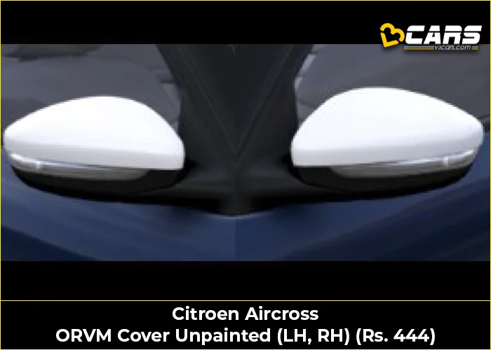 Citroen Aircross ORVM Cover Unpainted (LH, RH) (Rs. 444)