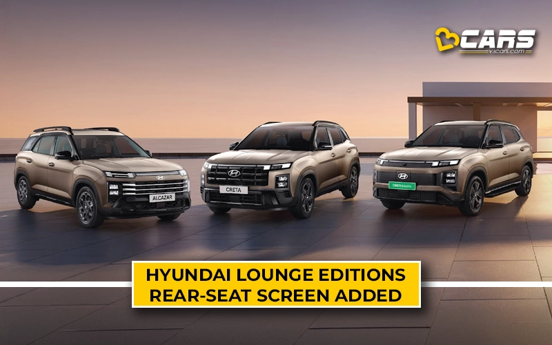 Hyundai Creta Lounge, Alcazar Lounge, Creta Electric Lounge Editions Launched