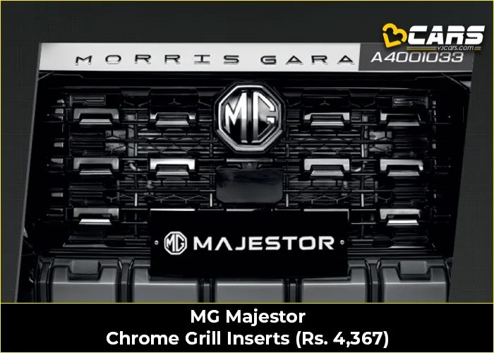 MG Majestor Chrome Grill Inserts