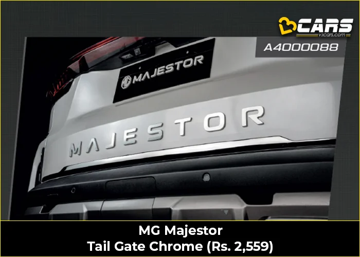 MG Majestor Tail Gate Chrome
