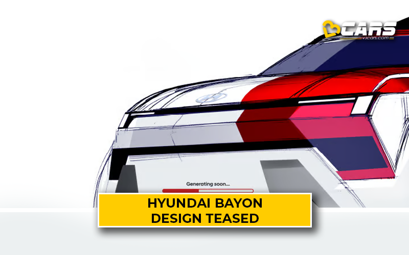 Hyundai Bayon Teased; Front, Interior Design Details Revealed