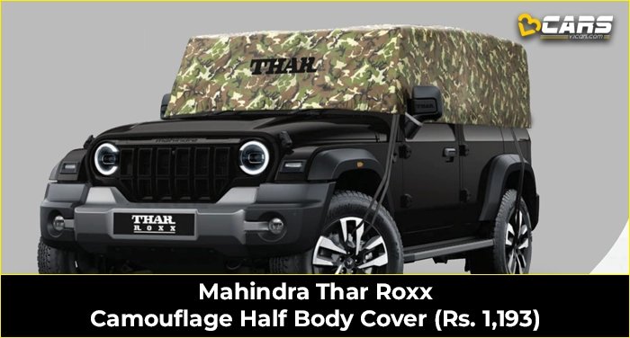 Mahindra Thar Roxx Camouflage Half Body Cover