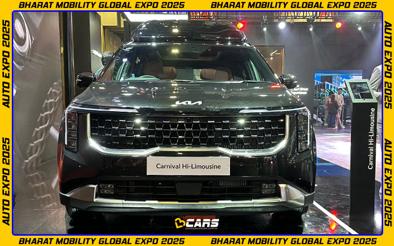 844915auto expo 2025 kia carnival hi limousine exterior