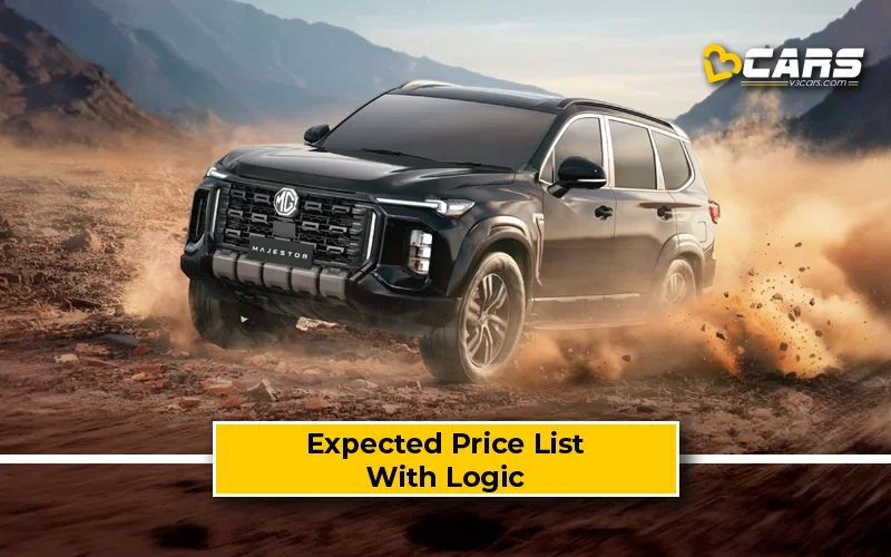 2026 MG Majestor Price Expectations — With Logic (Gloster-Based SUV)