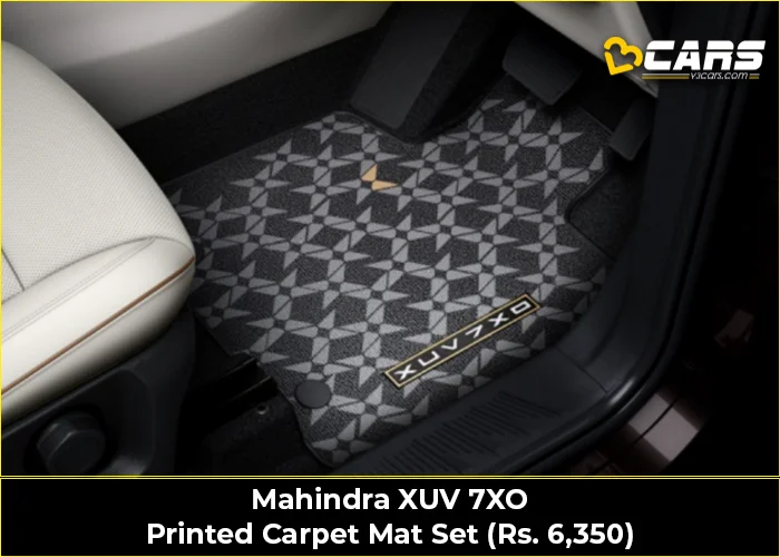 Mahindra XUV 7XO Printed Carpet Mat Set (Rs. 6,350)