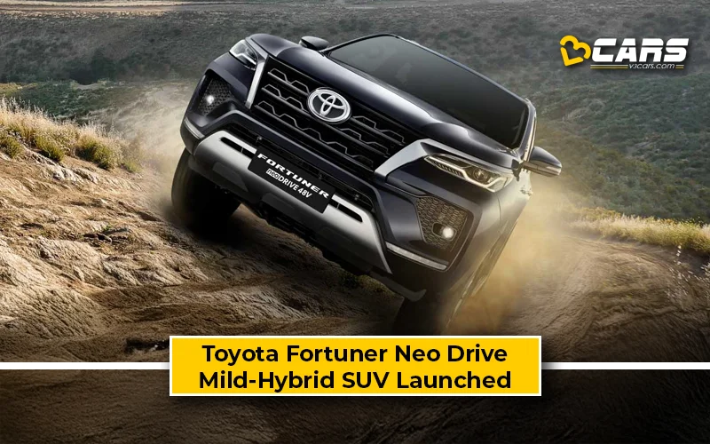 2025 Toyota Fortuner Neo Drive Launched At Rs. 44.72 Lakh