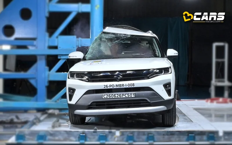 2026 Maruti Brezza Bharat NCAP Safety Rating Side Pole Impact Test