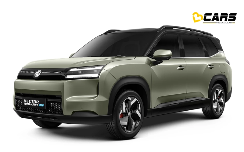 MG Hector Tomahawk EV Green Dual Tone Colour