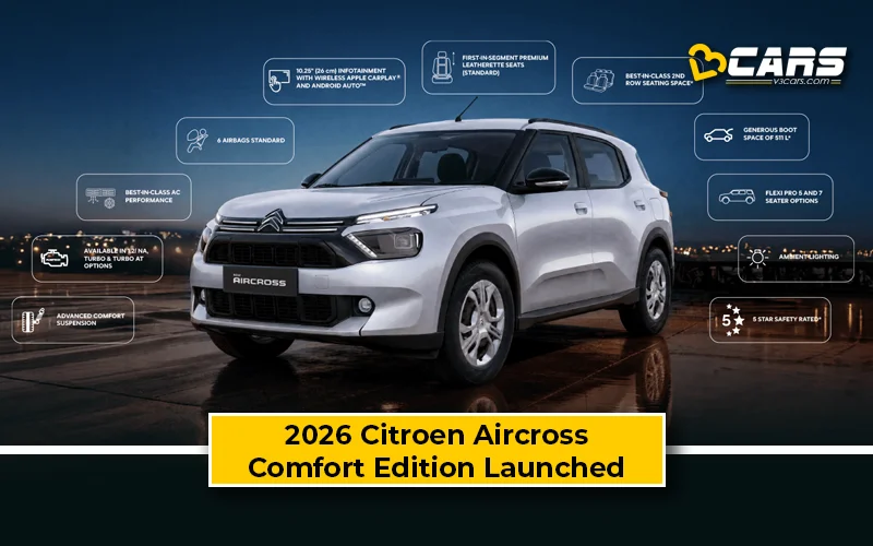 2026 Citroen Aircross Comfort Edition Launched – Top Features