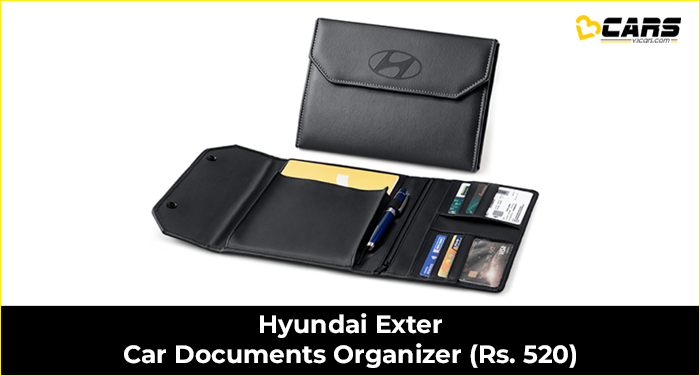 Hyundai Exter Car Documents Organizer (Rs. 520)
