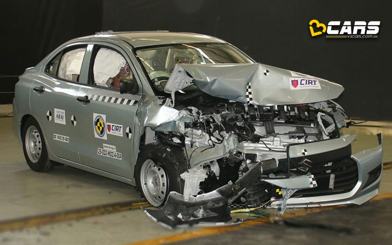 2025 Maruti Dzire Scores Front Crash test