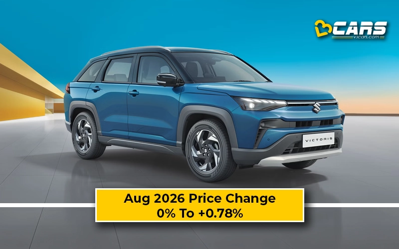Maruti Suzuki Victoris 2026 Aug Price Change — Hiked Up To 10k