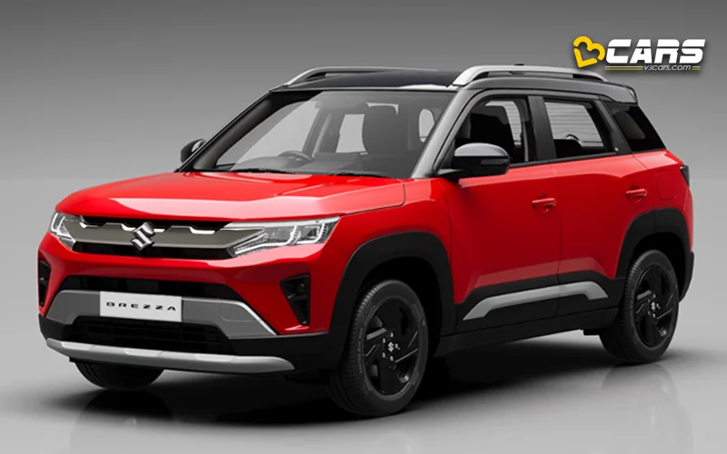2026 Maruti Brezza Red Dual Tone Colour