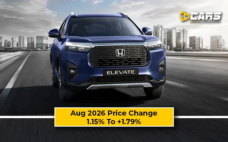 Honda Elevate 2026 Aug Price Change — Hiked Up To 20.8K