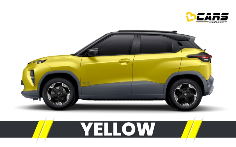 tata punch ev yellow colour
