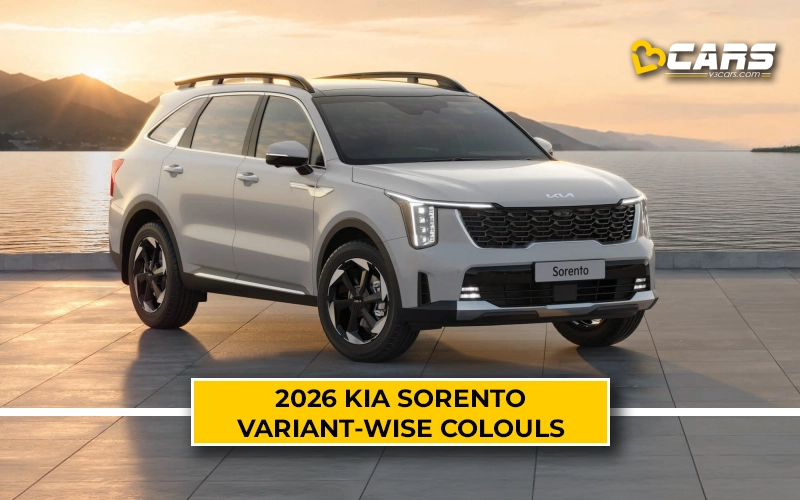 2026 Kia Sorento Variant-Wise Colours (All Powertrains)