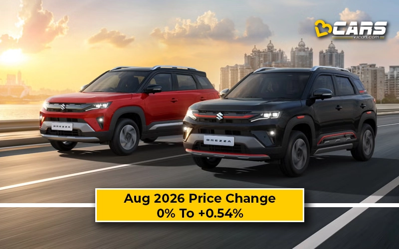 Maruti Suzuki Brezza 2026 Aug Price Change — Hiked Up To 5k